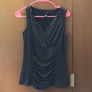 Polka-dot sleeveless top by WHBM